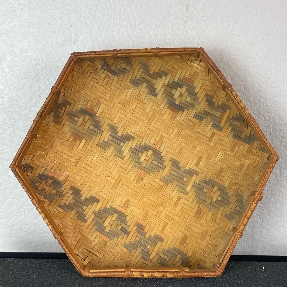 Vintage XO hexagon basket